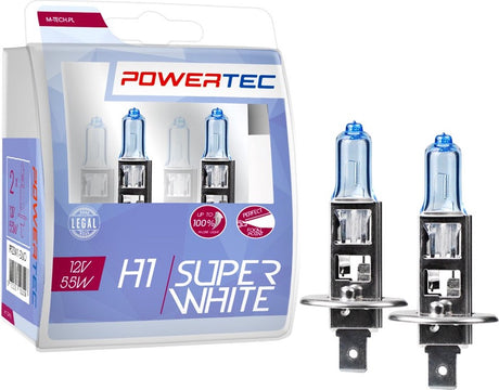 Powertec H1 12V Halogenlampen – Superweiß – 2er-Set