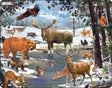 Larsen Maxi FH32 Formpuzzle 54 Teile Flora Fauna