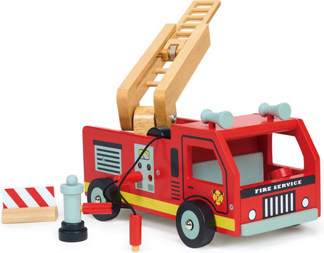 Mentari-Fahrzeuge – Feuerwehrauto – 22,5 x 13,5 x 13 cm – mit Zubehör – 3 Jahre