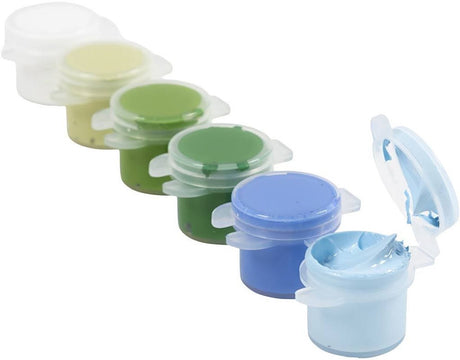 Creativ Company Plus Color Acrylfarbe Blau-Grün-Harmonie – 6x5ml.