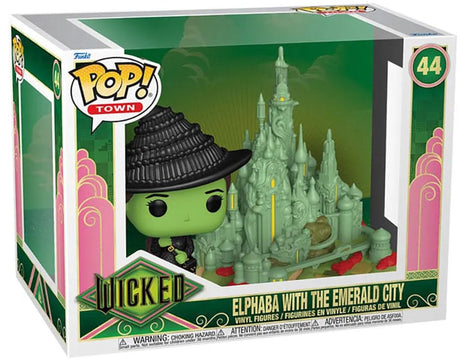 Funko Wicked Elphaba mit der Smaragdstadt (Pop! Town) Vinylfigur 44 Unisex Pop! - neutral - Standard