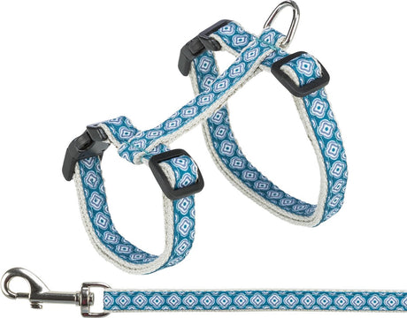 Trixie Katzengeschirr mit Leine graublau