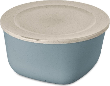 Koziol Futterbehälter, Schüssel mit Deckel, 4 l, Naturblumen blau, Bio-Bio-Rund - | Connectbox