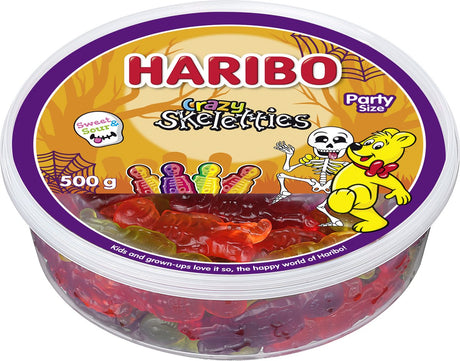 Haribo verrückte Skelette – Bonbons in Fruchtgeschmack – Silo von 500 g