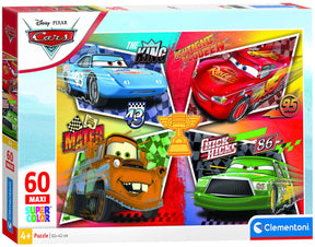 Clementoni – Puzzle – 60 Maxiteile – Thema Autos – Kinderpuzzle – ab 4 Jahren