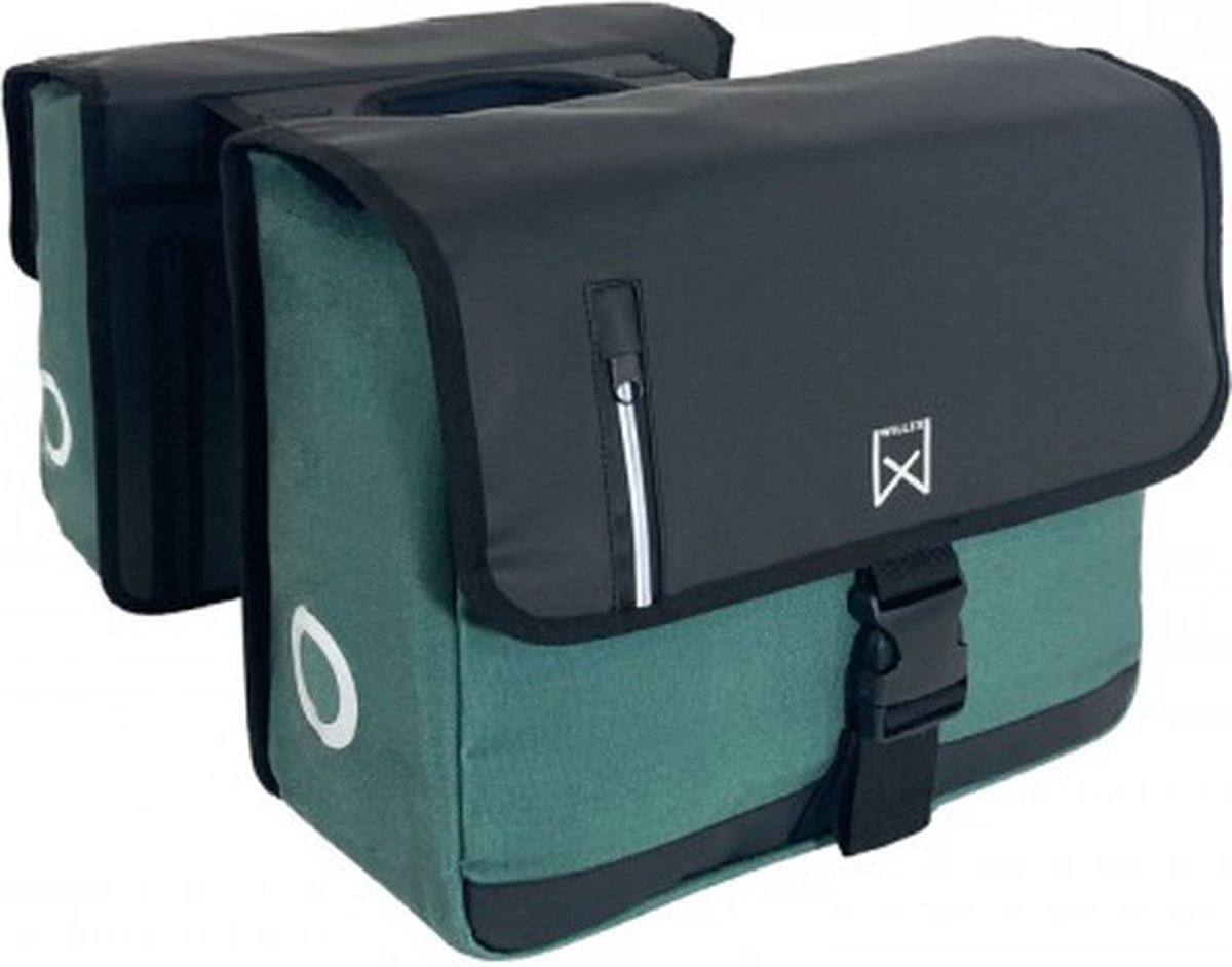 Willex - Fahrradtaschen - Business - 30 - l - Canvas - Grün - und - Schwarz