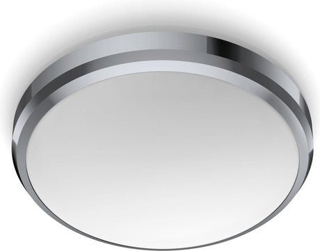 Philips led philips doris badkamerplafonnière - chroom - klein - 6 w