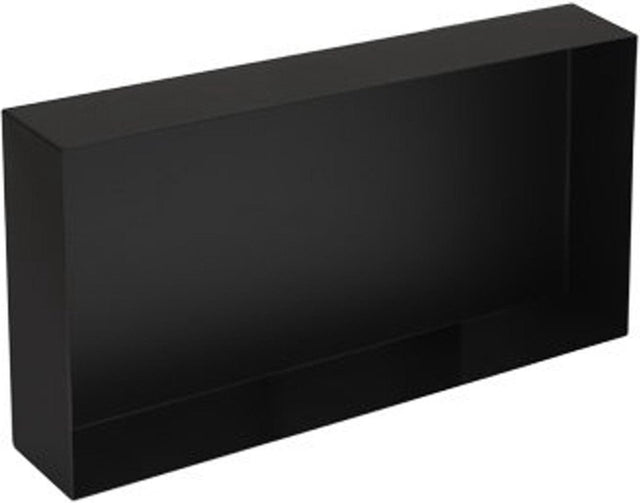 Plieger Posteingang Einbaunische - Aufputznische - Edelstahl - 60x30x10cm - mattschwarz
