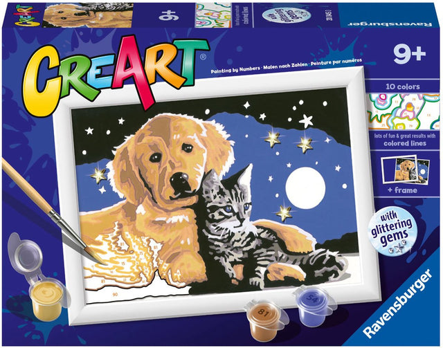 Ravensburger Creart Stargazing Sweetness – Malen nach Zahlen für Kinder