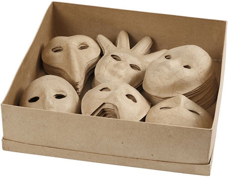 Creativ Firmenmasken, H: 12-21 cm, 60 Stück 1 Box