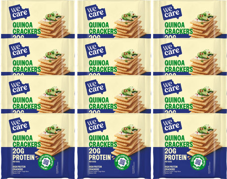 Wecare – proteinreich – Quinoa-Cracker – 12 x 100 g
