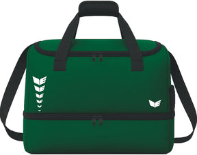 Erima intro line (size large) sporttas met bodemvak - smaragd | maat: l