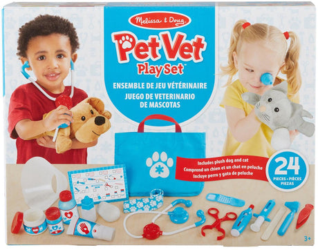 Melissa Doug – Tierarzt-Spielset – 24-teilig – inklusive Aufbewahrungstasche