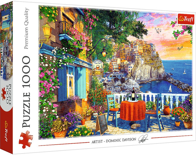 Trefl legpuzzel cinque terre view 1000 stukjes - kleurrijk puzzelplezier.