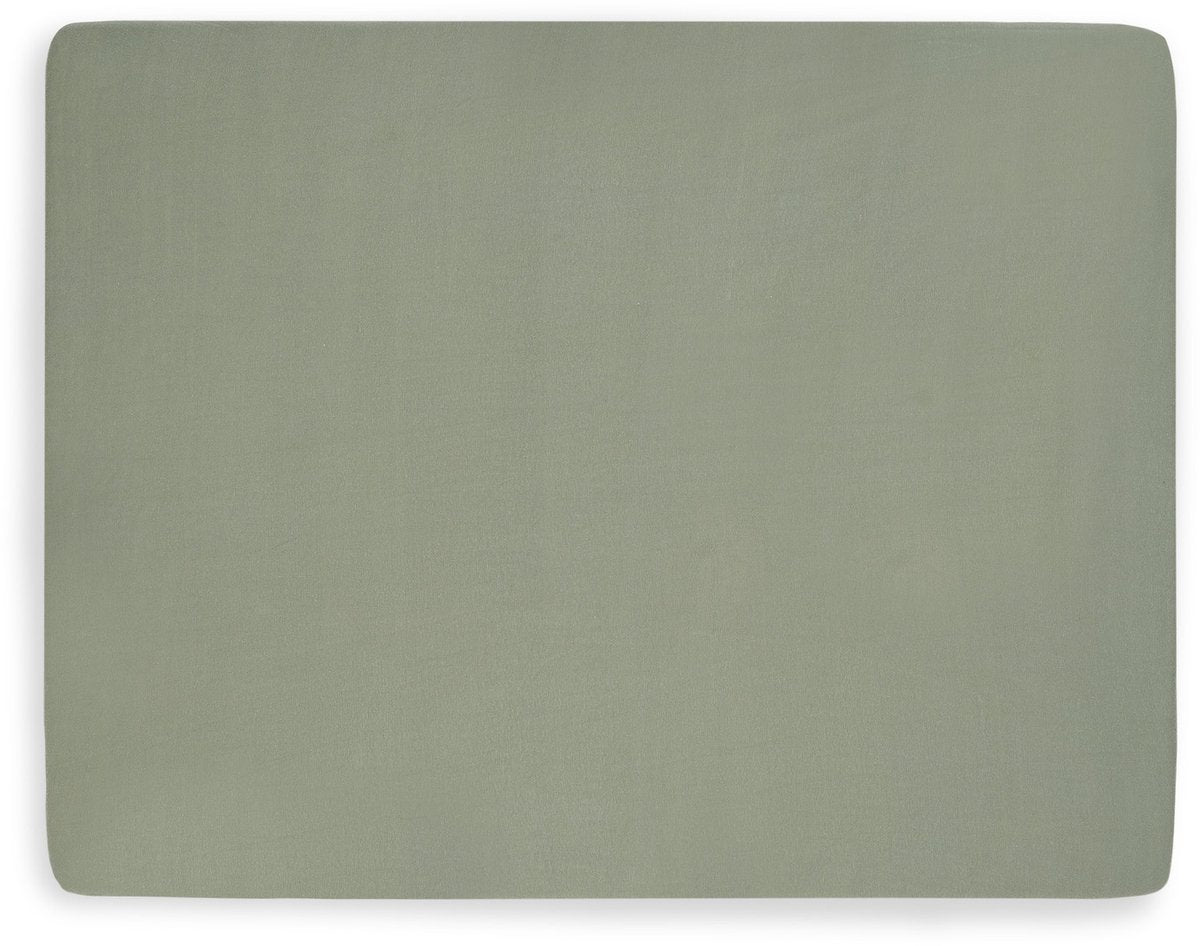 Jollein Spannbettlaken Jersey-Laufstallmatratze 75x95cm aschgrün