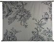 Hd collection wanddoek vogels grijs 145x3x110cm