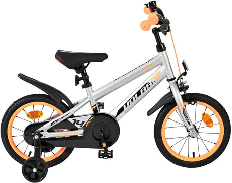 Volare Rocky Kinderfahrrad – Jungen – 14 Zoll – Grau