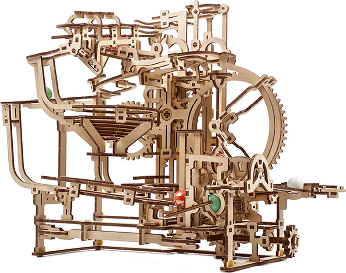 Ugears 3D-Holzmodell - Marmorschienenaufzug 355 Teile