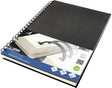Kangaro dummyboek - a4 - zwart - met spiraal - 160 blanco pagina's - 140 grams - schetsblok