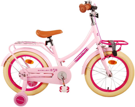 Volare Excellent Kinderfahrrad - Mädchen - 16 Zoll - Pink - 95% versammelte sich