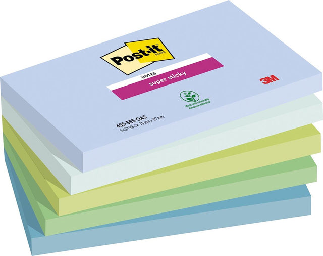 Post-it Super-Haftnotizen 655-5ss-oas blau, grün