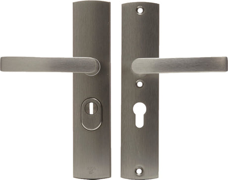 Axa veiligheidsbeslag kruk-kruk - langschild - pc55 - type 6665-10 - met kerntrekbeveiliging - skg*** - rvs