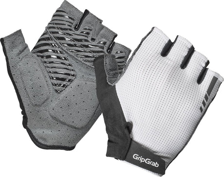 Gripgrab – Expert RC Max Kurzfinger-Sommer-Fahrradhandschuhe mit Polsterung – Weiß – Unisex – Größe S