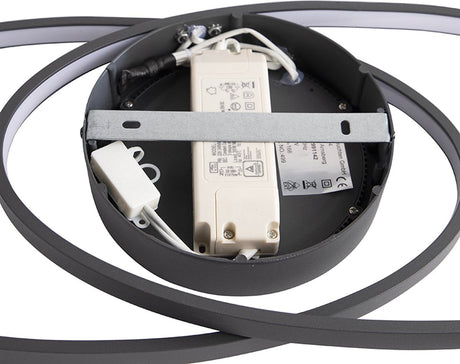 Rl lebe dein Licht Reality Galaxy - Deckenleuchte - Anthrazit - inkl. 1x SMD 28W - Licht separat schaltbar - Flex - steckbar - nicht dimmbar