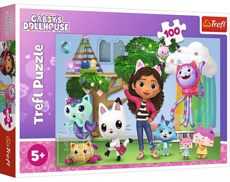 Trefl Gabbys Puppenhaus-Puzzle – 100 Teile – ab 3 Jahren