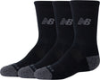 New Balance Youth Active Crew Socken 3er-Pack Unisex-Sportsocken – Schwarz