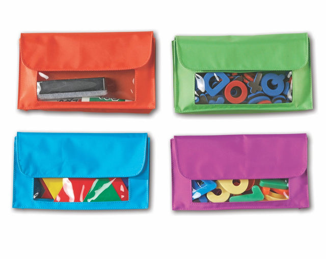 Learning resources magnetische etui's opbergtasjes (4 stuks) - 3+