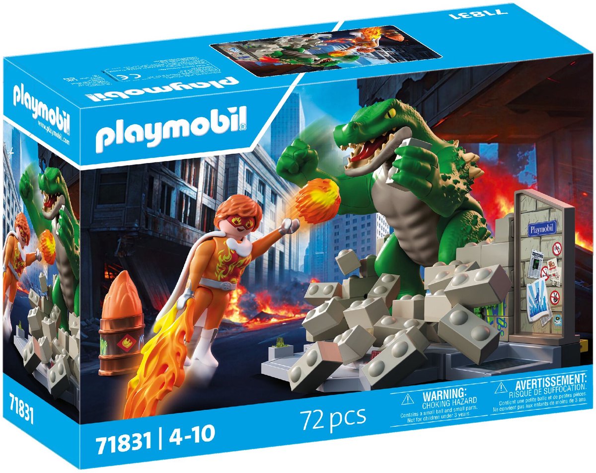 Playmobil-Heldenkampf gegen die Riesenechse – 71831