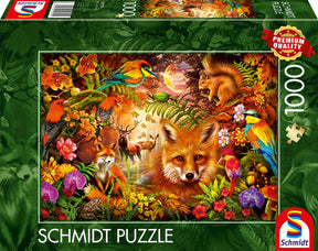 Schmidt - Puzzle - Blüten, Fell und Federn - 1000 Teile - Erwachsene - ab 12 Jahren