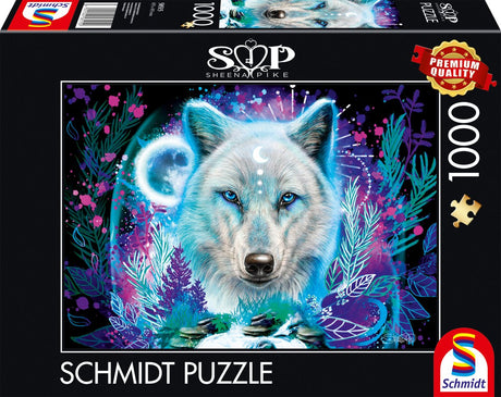 Schmidt - Puzzle - Neon-Polarwolf - Sheena Pike - 1000 Teile - Erwachsene - ab 12 Jahren