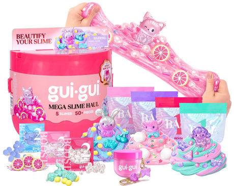 Gui gui mega slime haul - maak 5 sprankelende en geurende slimes