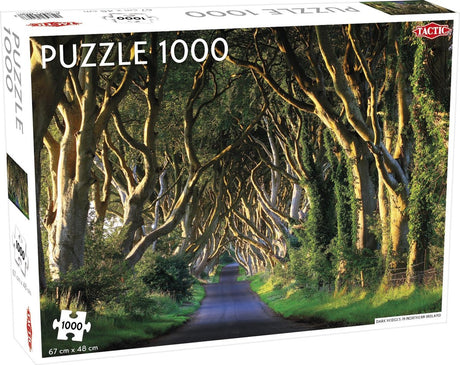 Taktikpuzzle Dunkle Hecken in Nordirland 1000 Teile