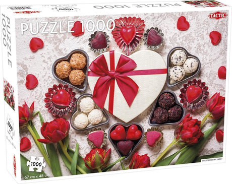 Tactic Sweets for My Sweet – Puzzle – 1000 Teile – bunte Süßigkeiten-Illustration – elegantes und beruhigendes Design – hohe skandinavische Qualität