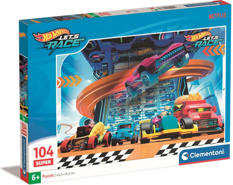 Clementoni Jigsaw Puzzle Super Color Hot Wheels II, 104st.