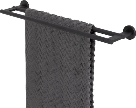 Tiger Noon Handtuchhalter doppelt – schwarz