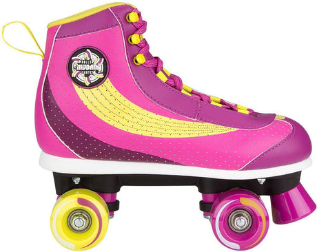 Nijdam rolschaatsen - sugar babe - roze geel - maat 37