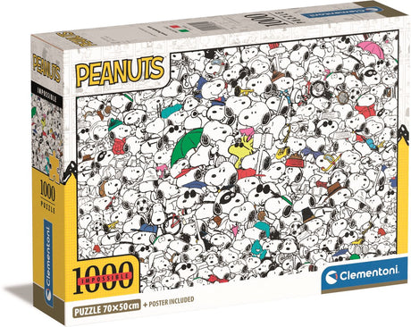 Clementoni Jigsaw Puzzle Impossible Erdnüsse Snoopy, 1000st.