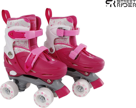 Street Rider Roller Skates Pink Verstellbar, Größe 31-34