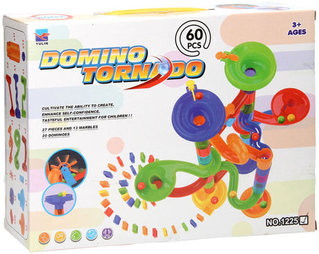 Domino-Tornado-Kugelbahn, 60-tlg.