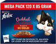 Felix doppelt so lecker in Gelee - Nassfutter für Katzen - Landauswahl - 120 x 85 g