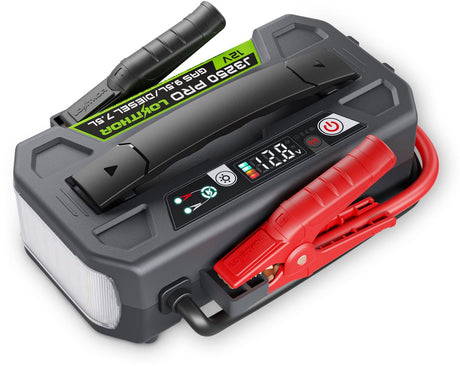 Lokithor Starthilfe J3250 Pro – 12 V 3250 A Lifepo4 – Powerbank 60 W – Auto-Diesel bis 9,5 l – LED-Taschenlampe