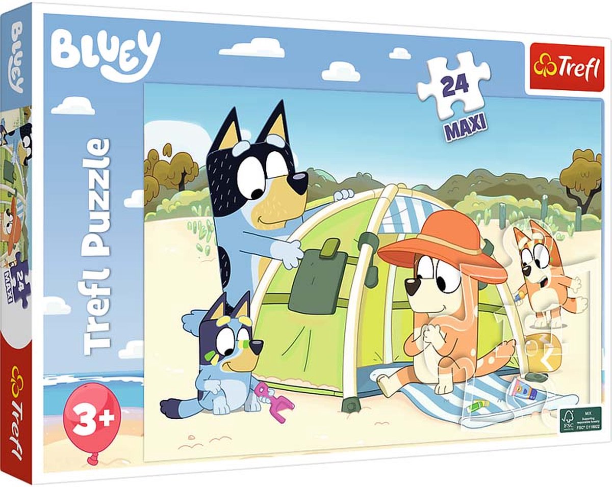 Trefl Puzzle 24 Maxi Bluey's Big Day BBC Bluey Karton.