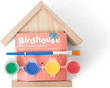 BS Toys bemalbares Vogelhaus – inklusive Farbe und Pinsel – Holz – 13 cm hoch