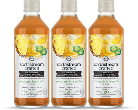 Von Sodastream hergestellte Mixer mit Ananas-Jalapenosirup – 3er-Pack