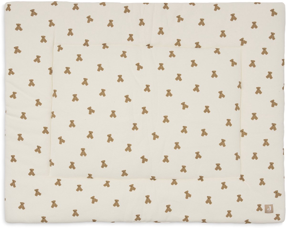 Jollein krabbeldecke 75x95cm - mini teddy bear little waffle