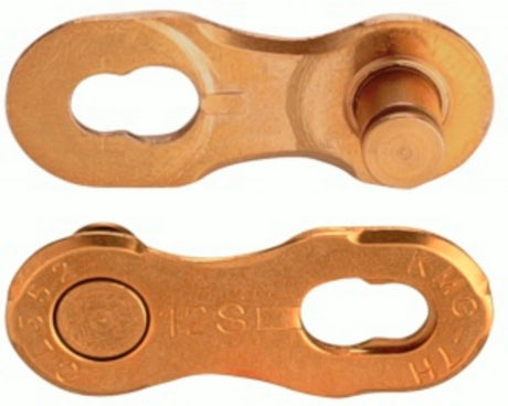 Kmc Verschlussglied Missinglink 12nr Ti-N Gold 12V (2)